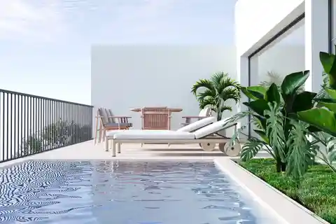 Modern Townhouse with Pool in Sa Cabaneta with Views of the Tramuntana