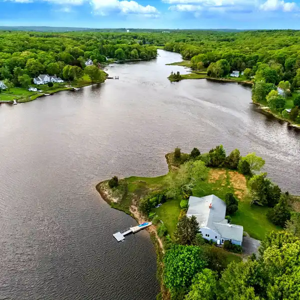 WATERFRONT PRIVACY ON OVER TWO ACRES
