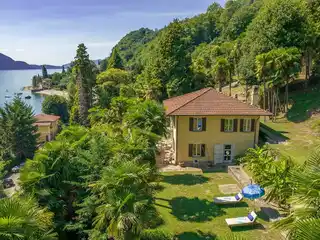 Elegant Period Villa with Park Overlooking Lake Maggiore