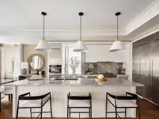 Herringbone White Oak Floors Throughout