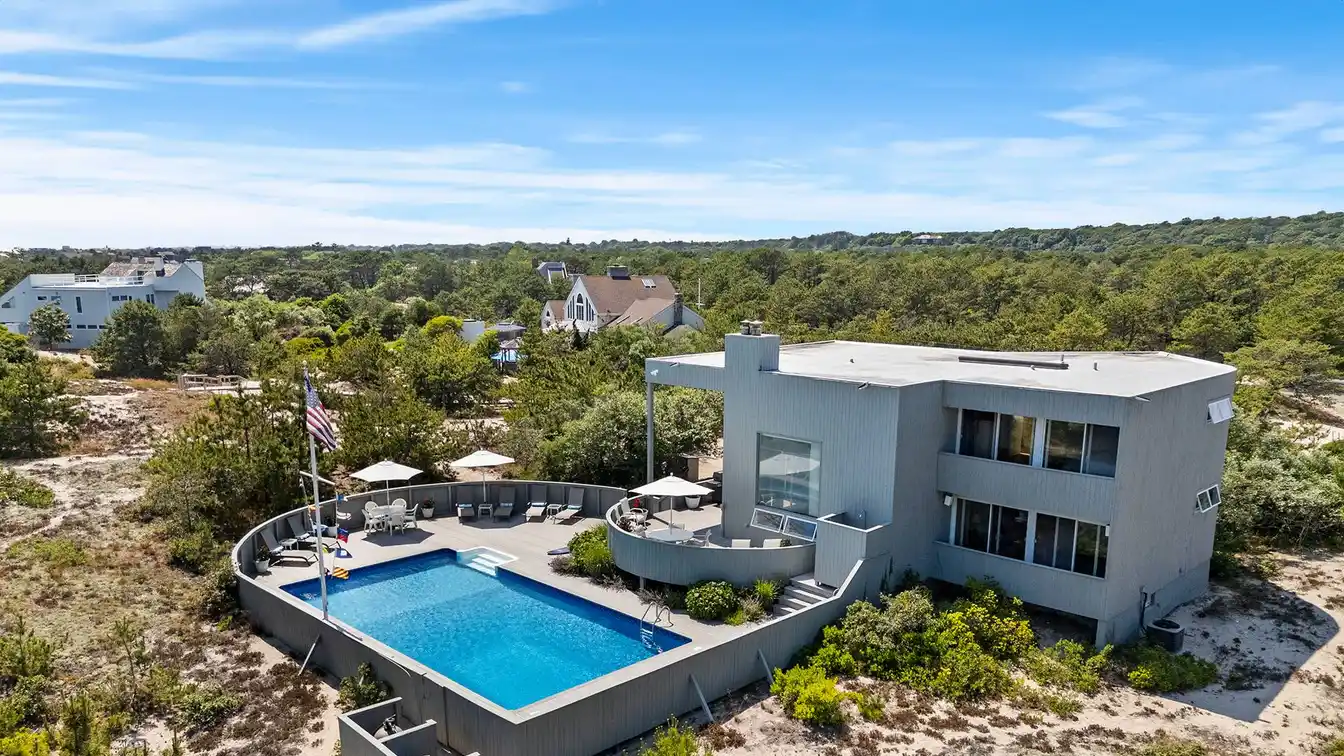 Endless Atlantic Views from Prime Amagansett Location