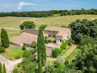 Authentic Mas Overlooking Provence Countryside
