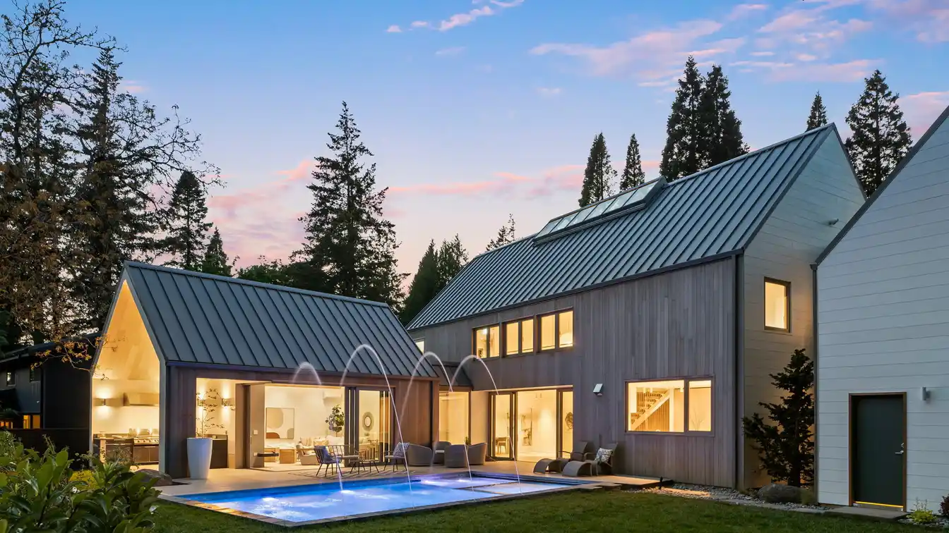 Newly Built Contemporary Scandinavian Farmhouse
