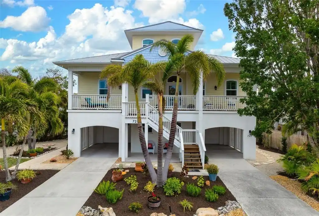 Elevated Canal-front Home