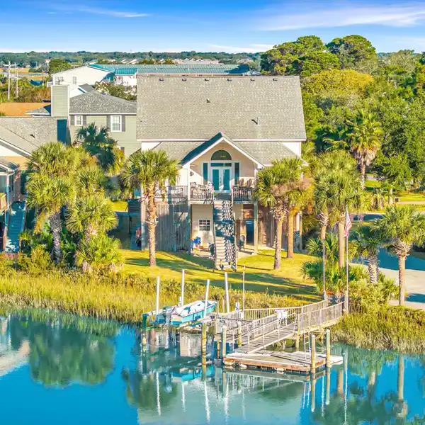 OAK ISLAND HOME WITH MARSH VIEWS AND PRIVATE DOCK