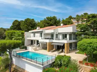 Chic Mediterranean Home with Dual Terraces