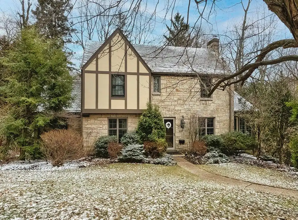Tudor Home in a Wooded Setting