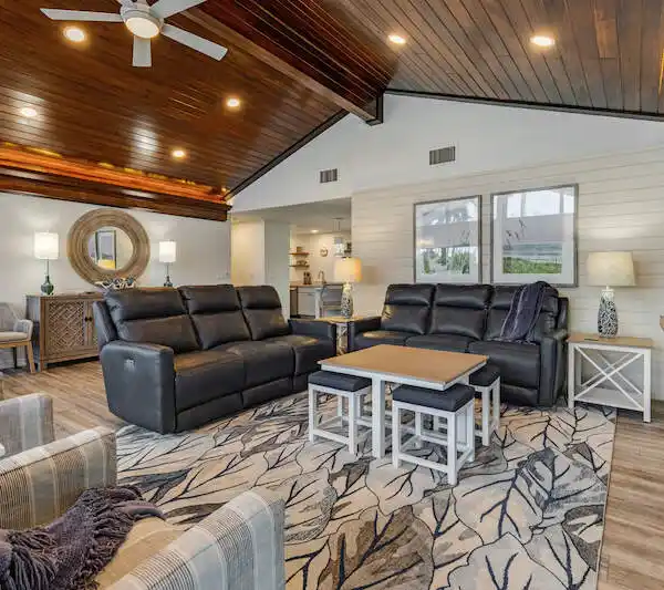 COASTAL OASIS WITH A MID-CENTURY MODERN FEEL