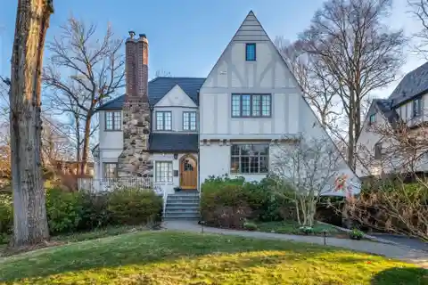 Sunlit Tudor in Larchmont Woods