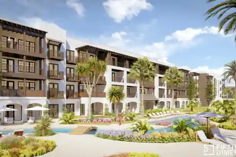 Condos Overlooking Aquatic Elegance