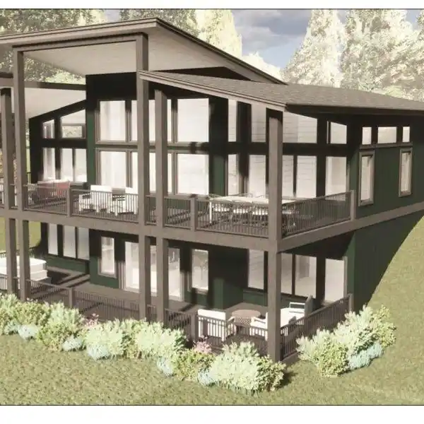 CUSTOM MODERN HOME ON MORE THAN TWO RIVERFRONT ACRES