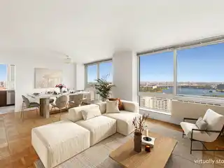 Spectacular Riverfront Views in Iconic Manhattan Residence