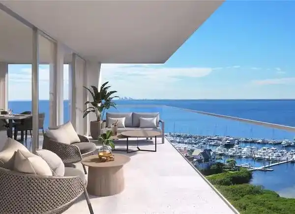 SUN-FILLED LUXURY HOME IN AQUA AT WESTSHORE YACHT CLUB
