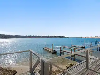 Chic Beachy Waterfront Home for Rent