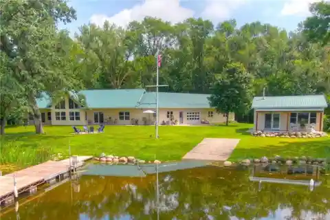 Custom One-Level Home on Two Lakefront Acres