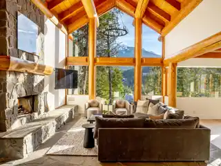 Post-And-Beam Chalet Offering Breathtaking Views of Blackcomb Mountain
