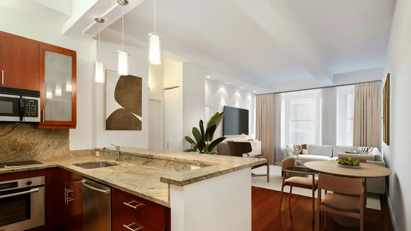 Split Two Bedroom Layout in the South Star Condominium