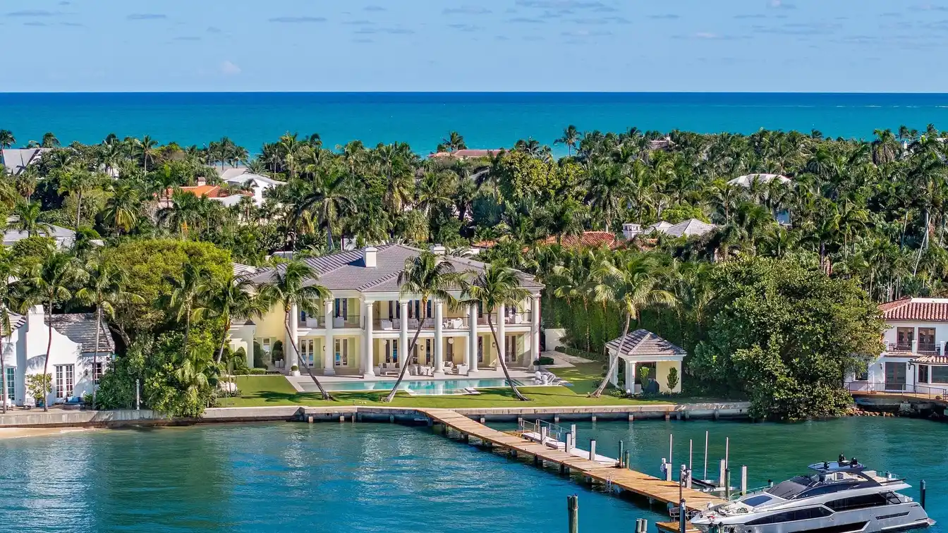A Truly Rare Compound Along the Palm Beach Island Waterfront