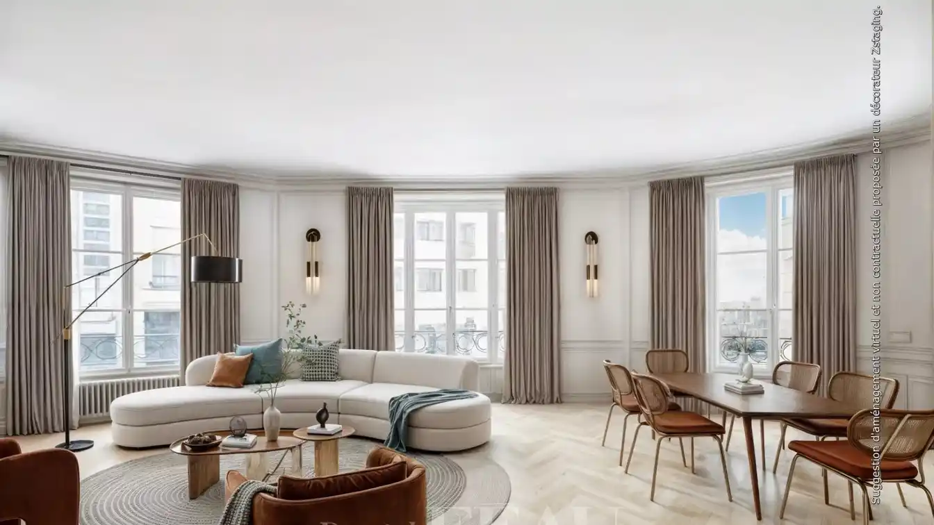 Split-level Corner Apartment in a Luxurious Building