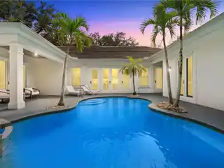 Separate Cabana Guest Suite with Den and Kitchenette