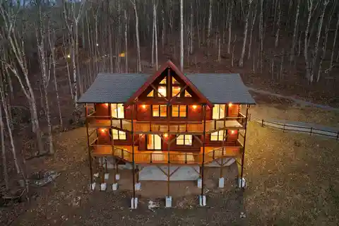New Construction Log Home in Falling Waters