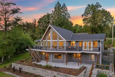 Brand-new Custom Home Perched Above Big Lake