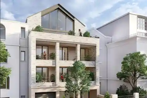 Split-level Apartment on the Top Floor of  Villa Palissy