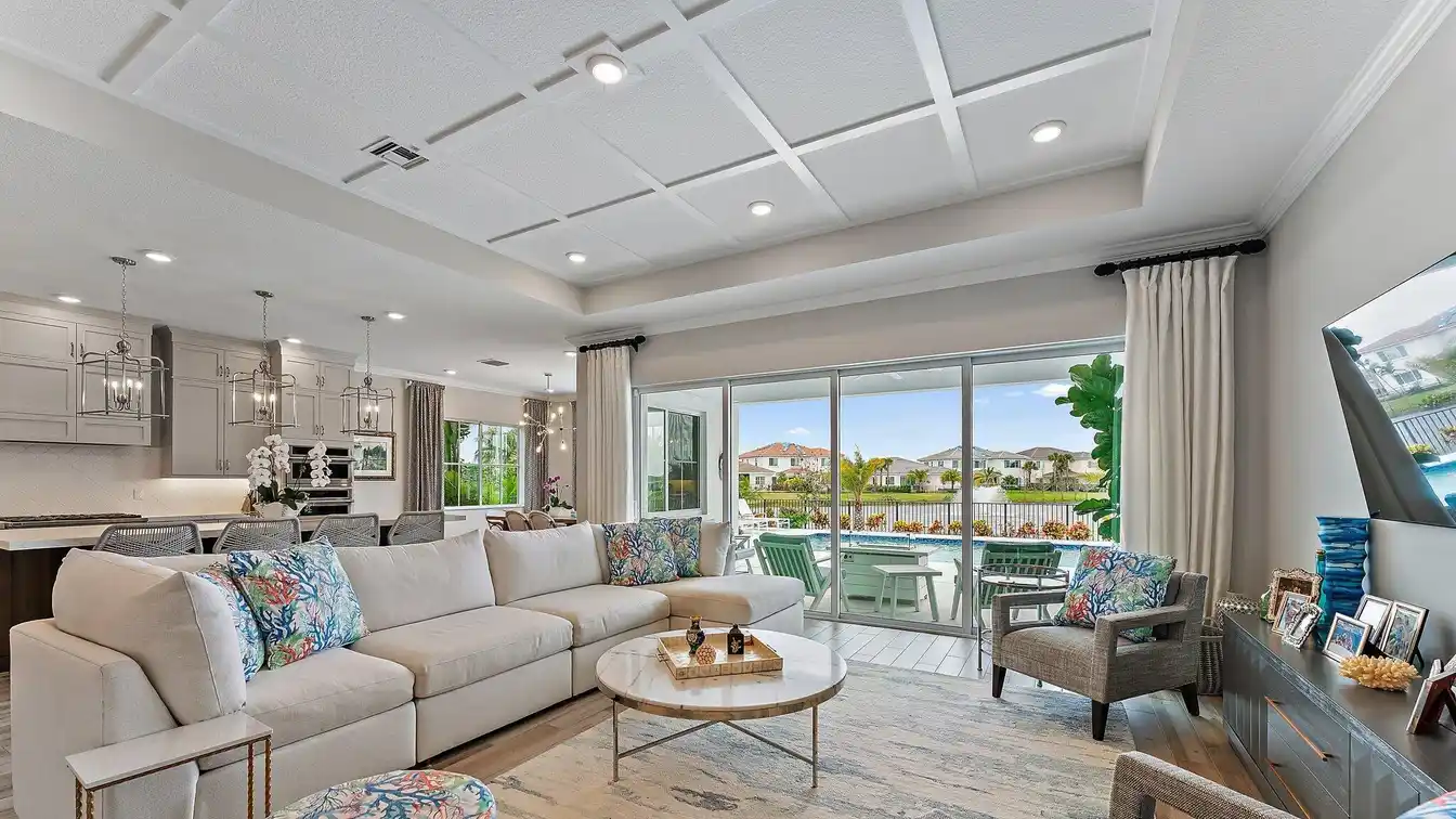 Professionally Decorated Home with Wide Lake Views