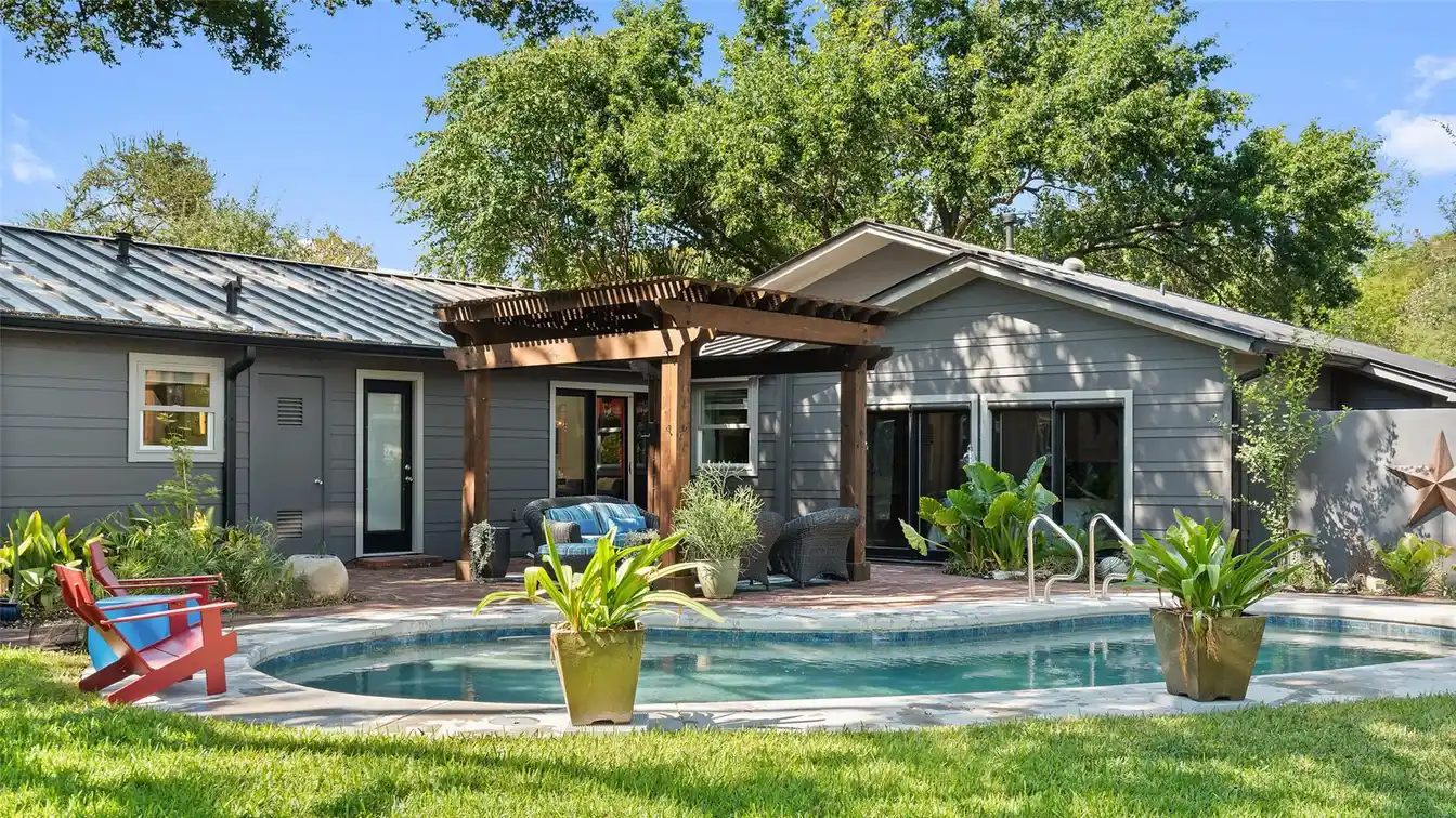 Updated Mid-century Modern Home on a Private Lot in Barton Hills