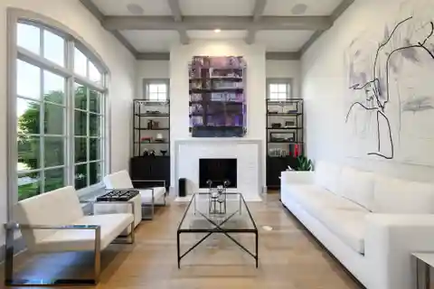 Elegant Interiors with Hardwood and Designer Fixtures