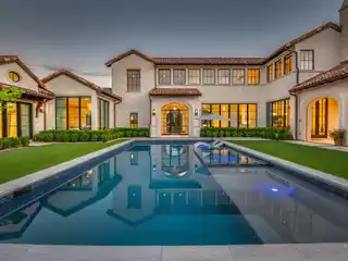 Spectacular Tuscan Transitional Home in Quail Hollow