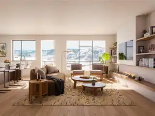 Open and Flowing Corner Unit at the Amble
