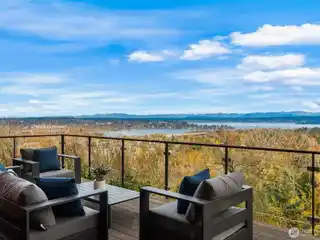 Expansive Picture Windows Framing Stunning Lake and Mountain Views