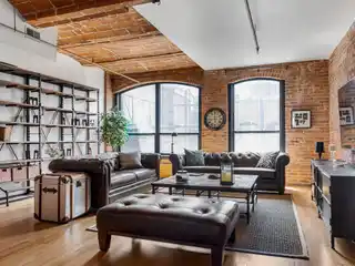 Sophisticated Loft with Industrial-chic Renovation