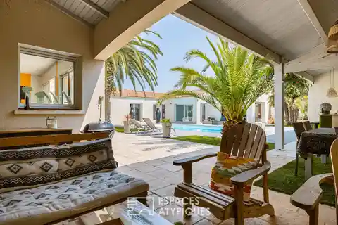 Elegant Mediterranean-Style Home on Landscaped Plot