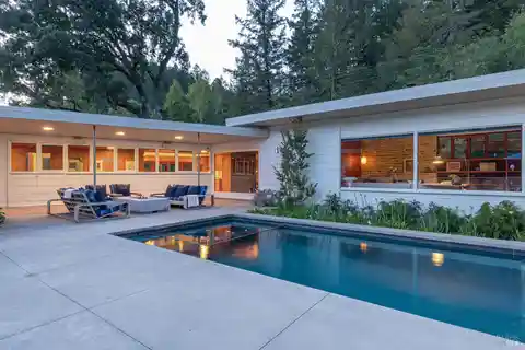 Private Mid-century Modern Oasis