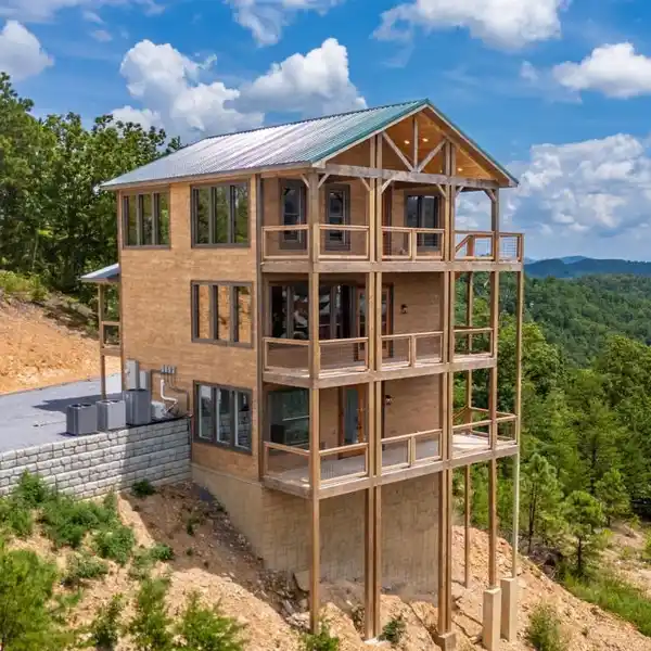 THREE-STORY CABIN WITH SPACIOUS DECKS EVERYWHERE