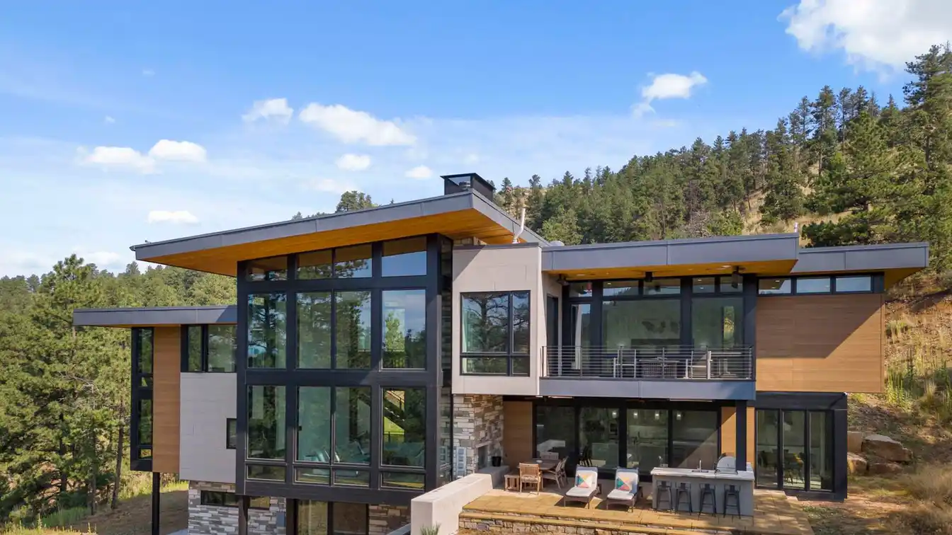 Truly One-of-a-kind Mountain Modern Retreat on 40 Acres