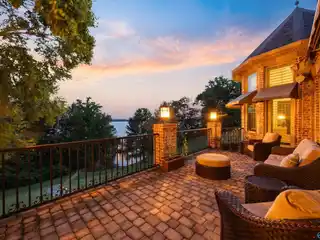 French Manor Elegance on Lake Wheeler