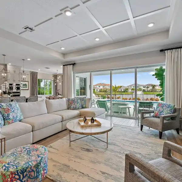 PROFESSIONALLY DECORATED HOME WITH WIDE LAKE VIEWS
