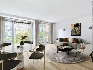 Light-Filled Apartment Overlooking Eiffel Tower