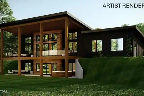 Energy-Efficient Home Backing to Natural Spring