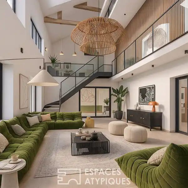 RIVERFRONT CONTEMPORARY HOME WITH ROOFTOP VIEWS
