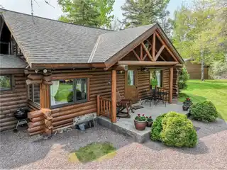 Stunning Swedish Log Home on Lakefront