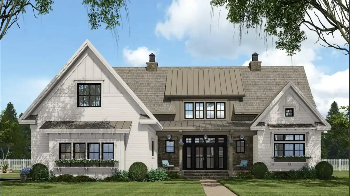 Striking New Construction Modern Farmhouse