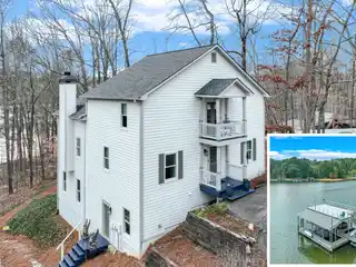 Forsyth County Lakefront Home with New Twin Slip Party Dock