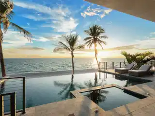 Direct Beachfront Coastal Contemporary Home