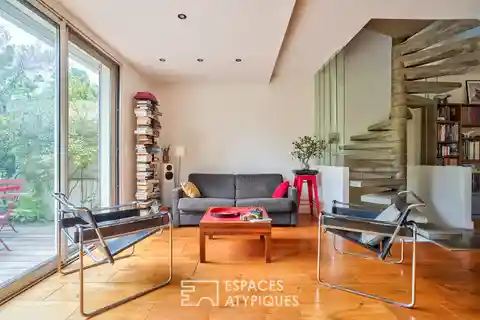 Architect-redesigned House with Lush Outdoor Spaces
