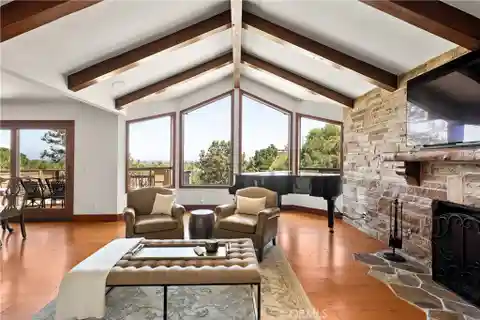 Designer Hillside Estate with Garden Oasis Views