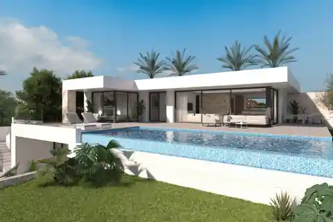 Nice Modern Villa with Open Sea and Montgó Views